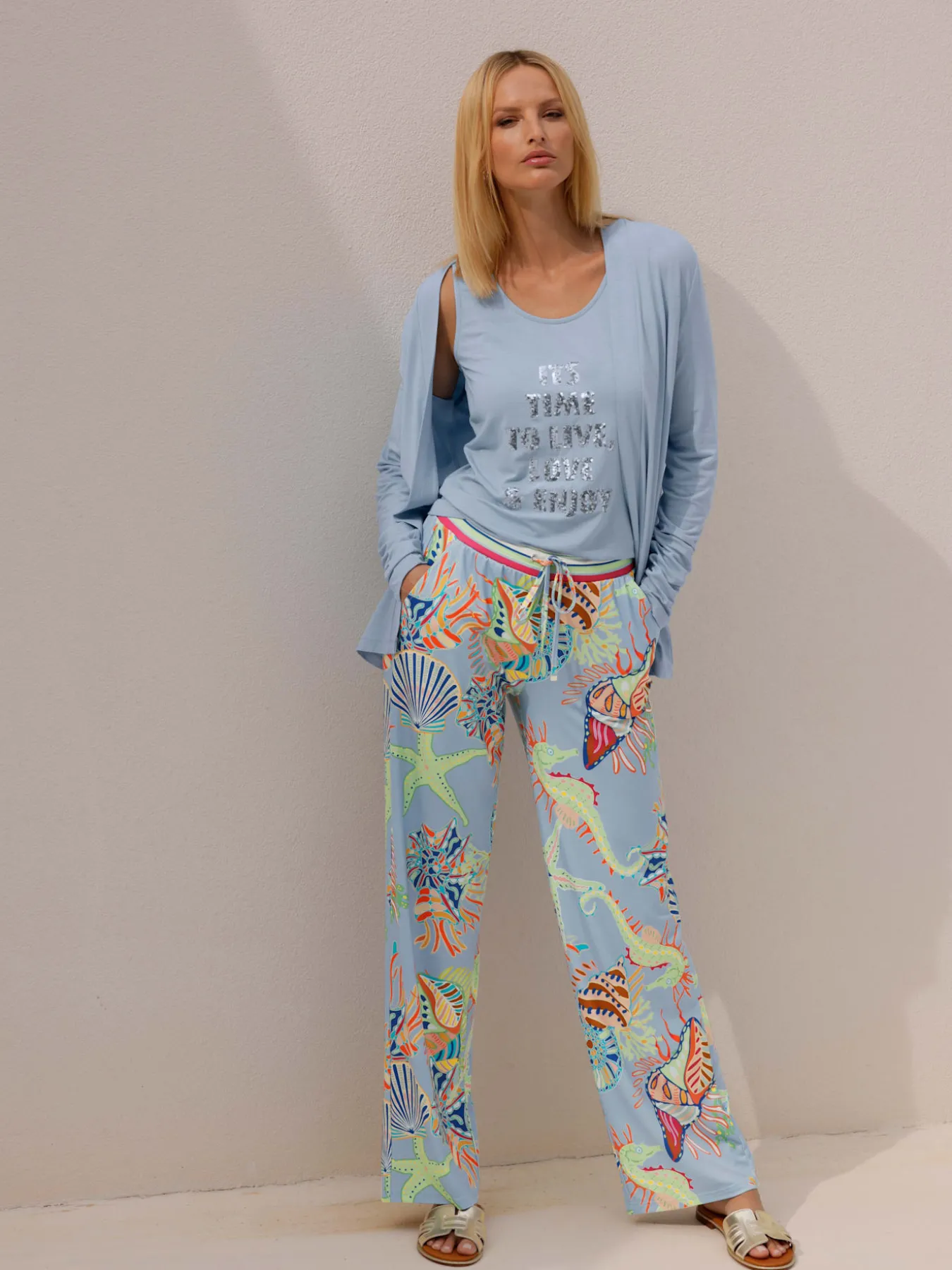 Pantalon imprimé motif imprimé exclusif