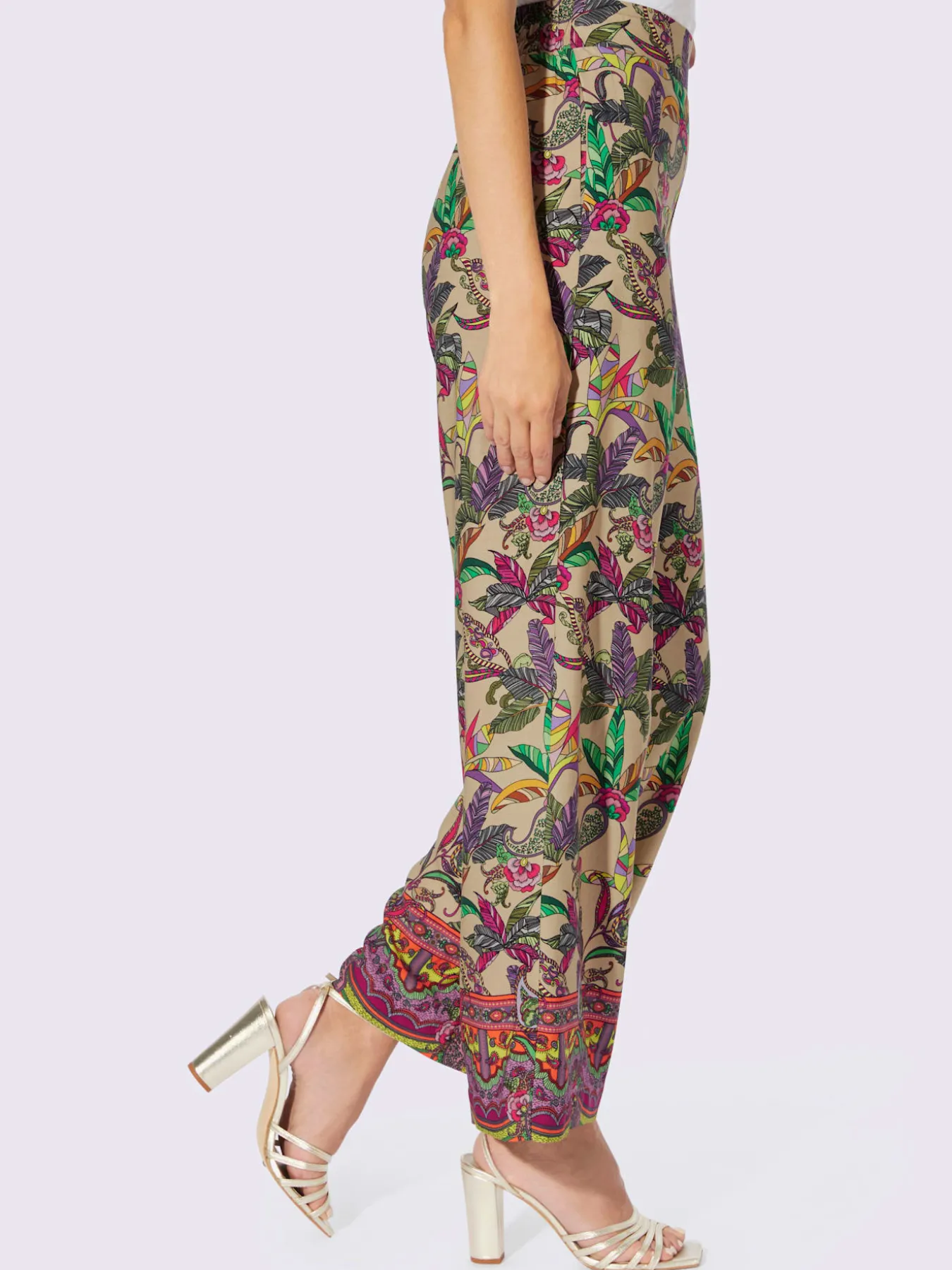 Pantalon imprimé qualité tissée