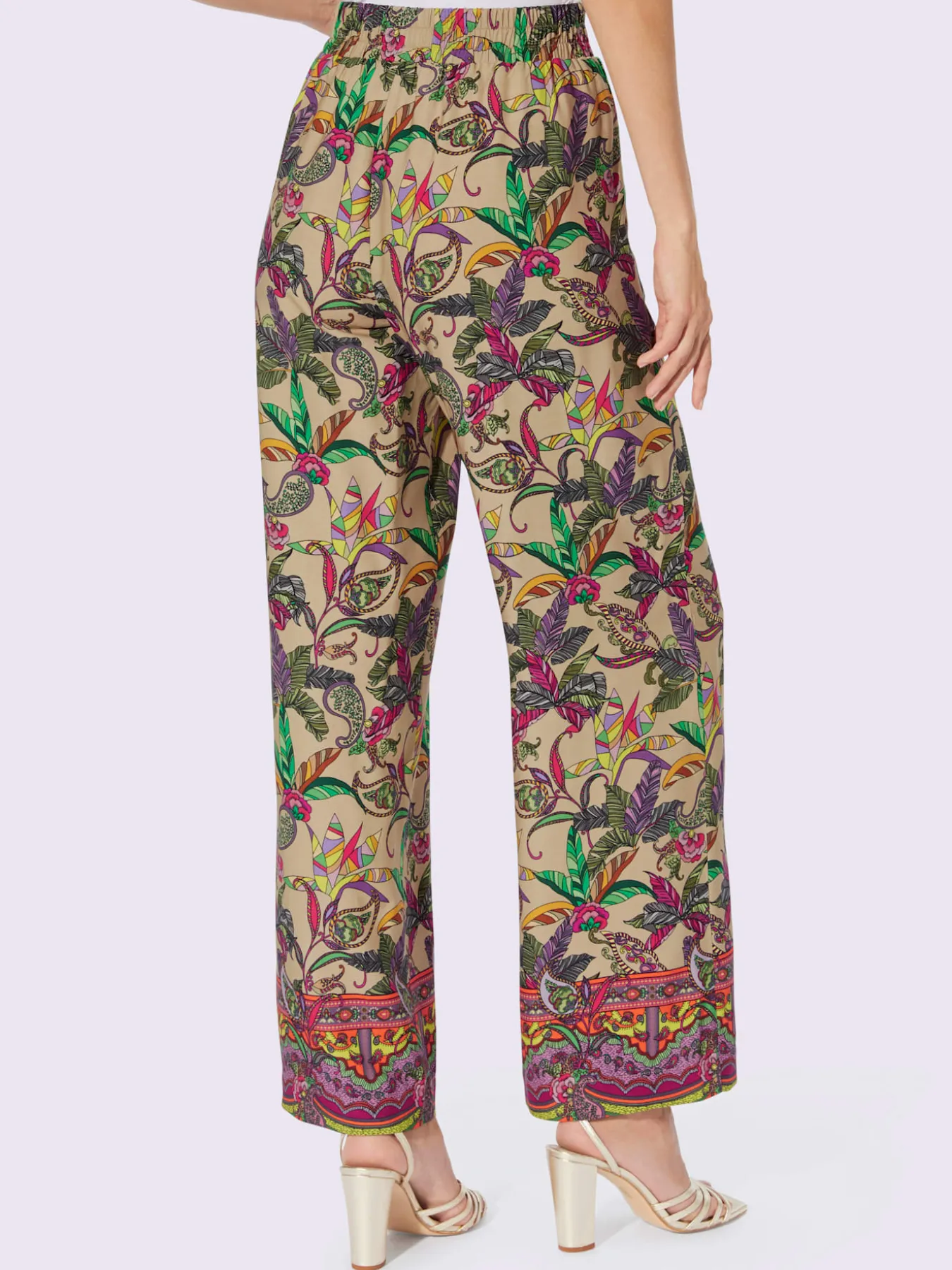 Pantalon imprimé qualité tissée