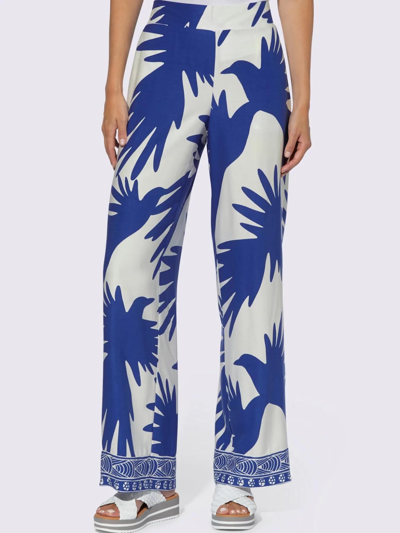 Pantalon imprimé qualité tissée