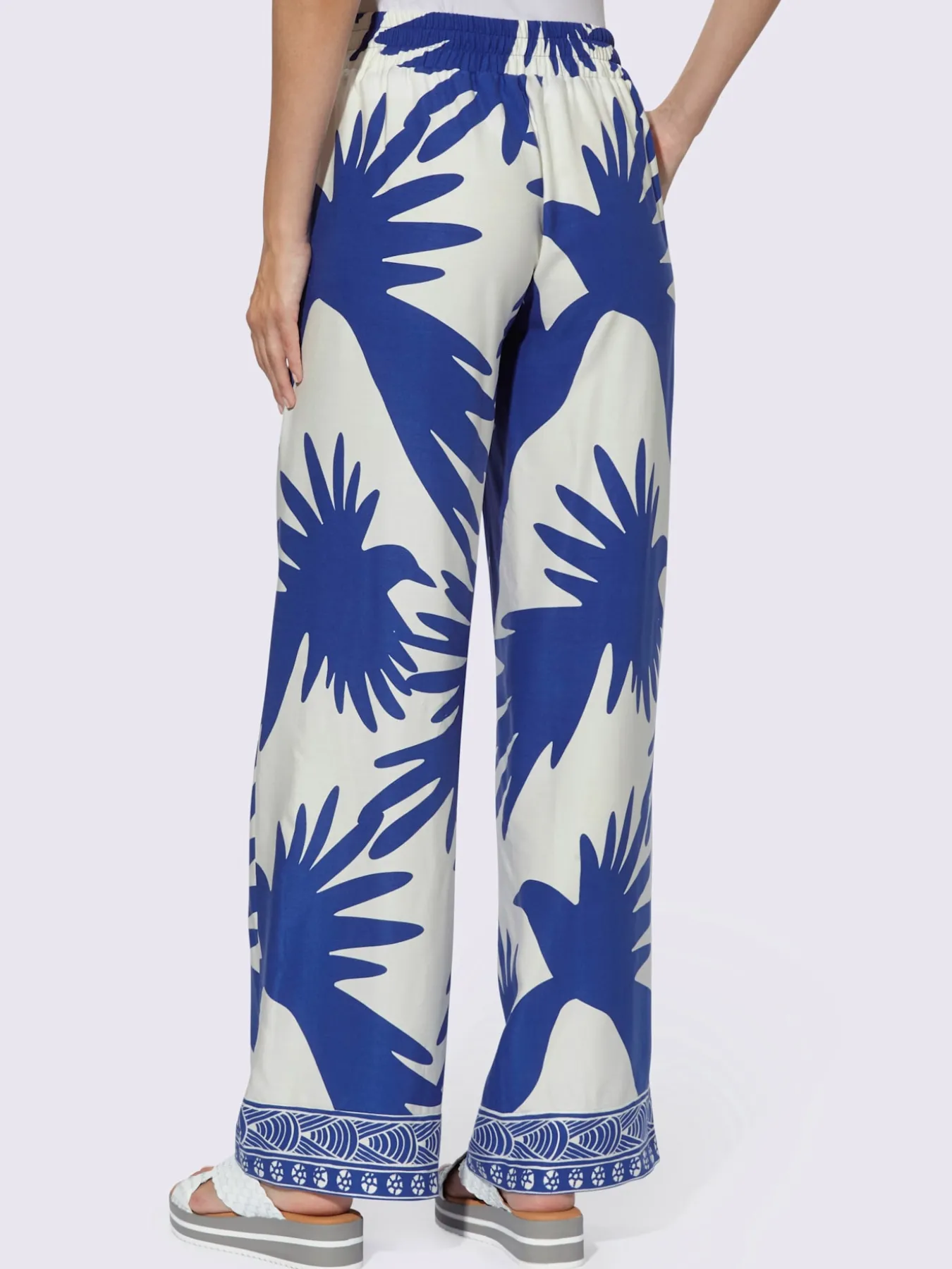 Pantalon imprimé qualité tissée