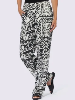 Pantalon imprimé qualité tissée