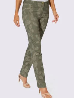 Pantalon imprimé satin coton