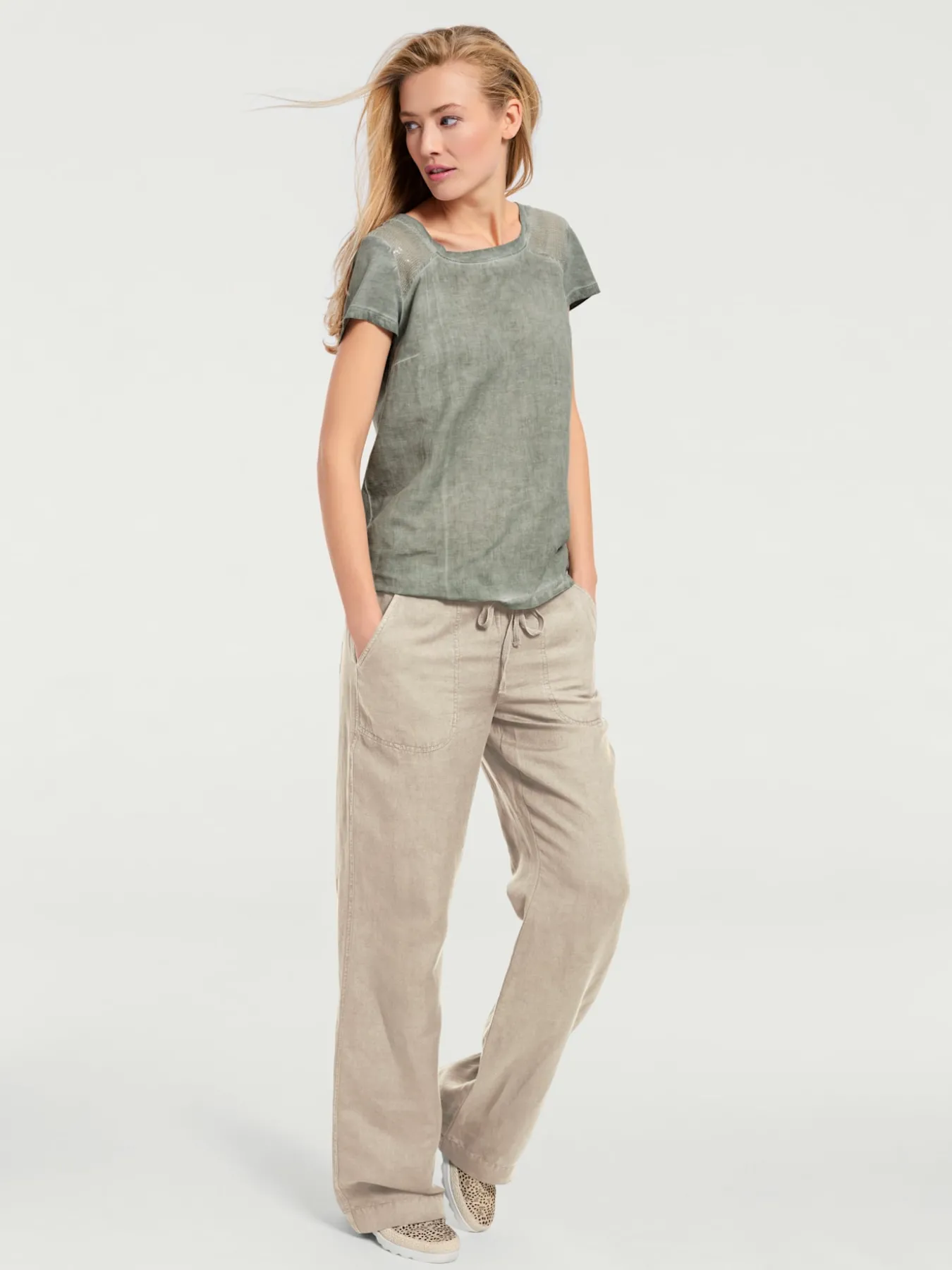 Pantalon jambes larges
