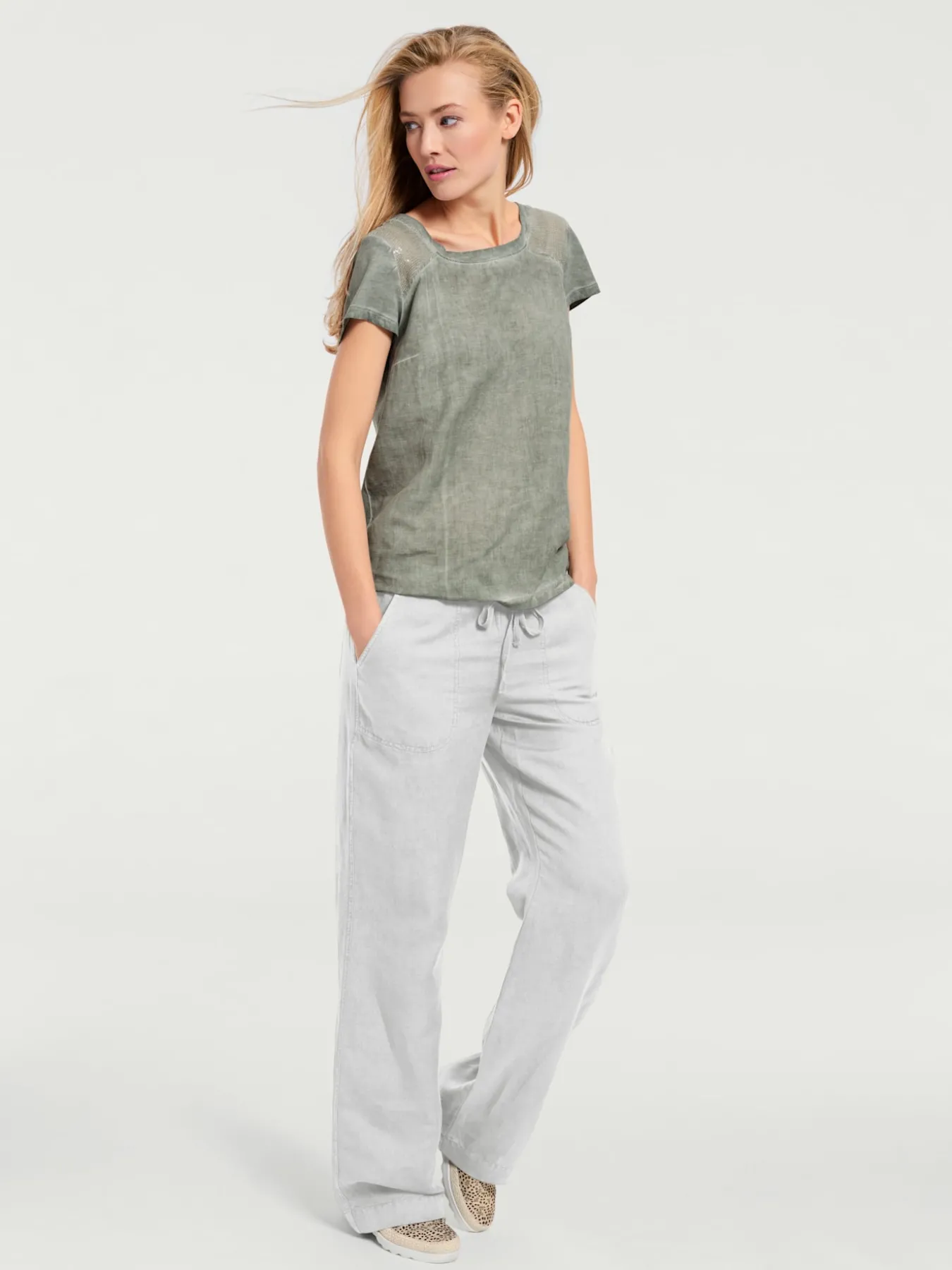 Pantalon jambes larges