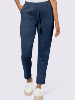 Pantalon jogpant ceinture élastique, coulisse et lien à nouer