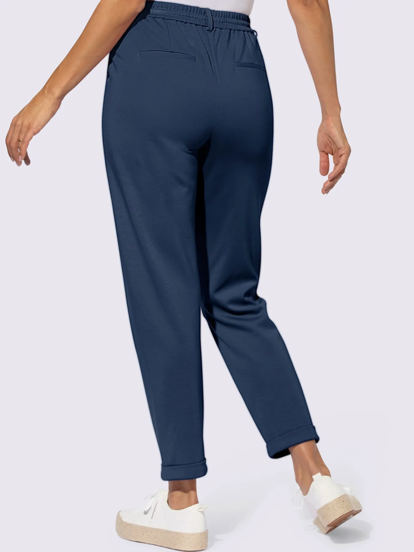 Pantalon jogpant ceinture élastique, coulisse et lien à nouer