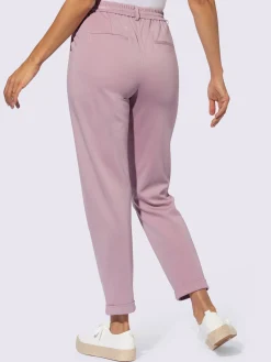 Pantalon jogpant ceinture élastique, coulisse et lien à nouer