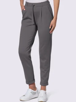 Pantalon jogpant ceinture élastique, coulisse et lien à nouer