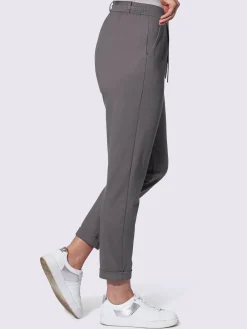 Pantalon jogpant ceinture élastique, coulisse et lien à nouer