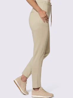 Pantalon jogpant ceinture élastique, coulisse et lien à nouer