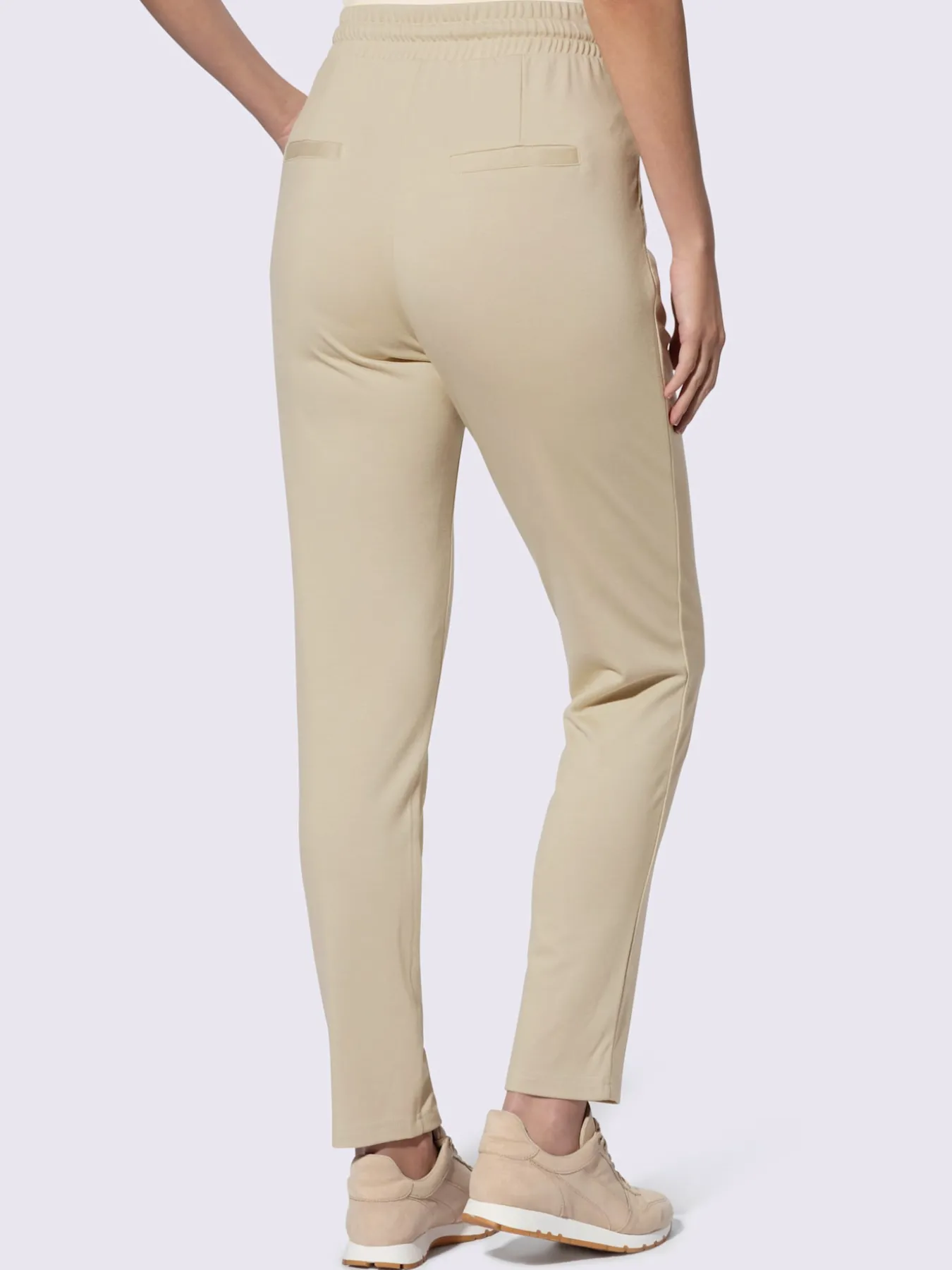 Pantalon jogpant ceinture élastique, coulisse et lien à nouer