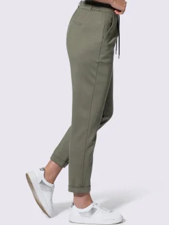 Pantalon jogpant ceinture élastique, coulisse et lien à nouer