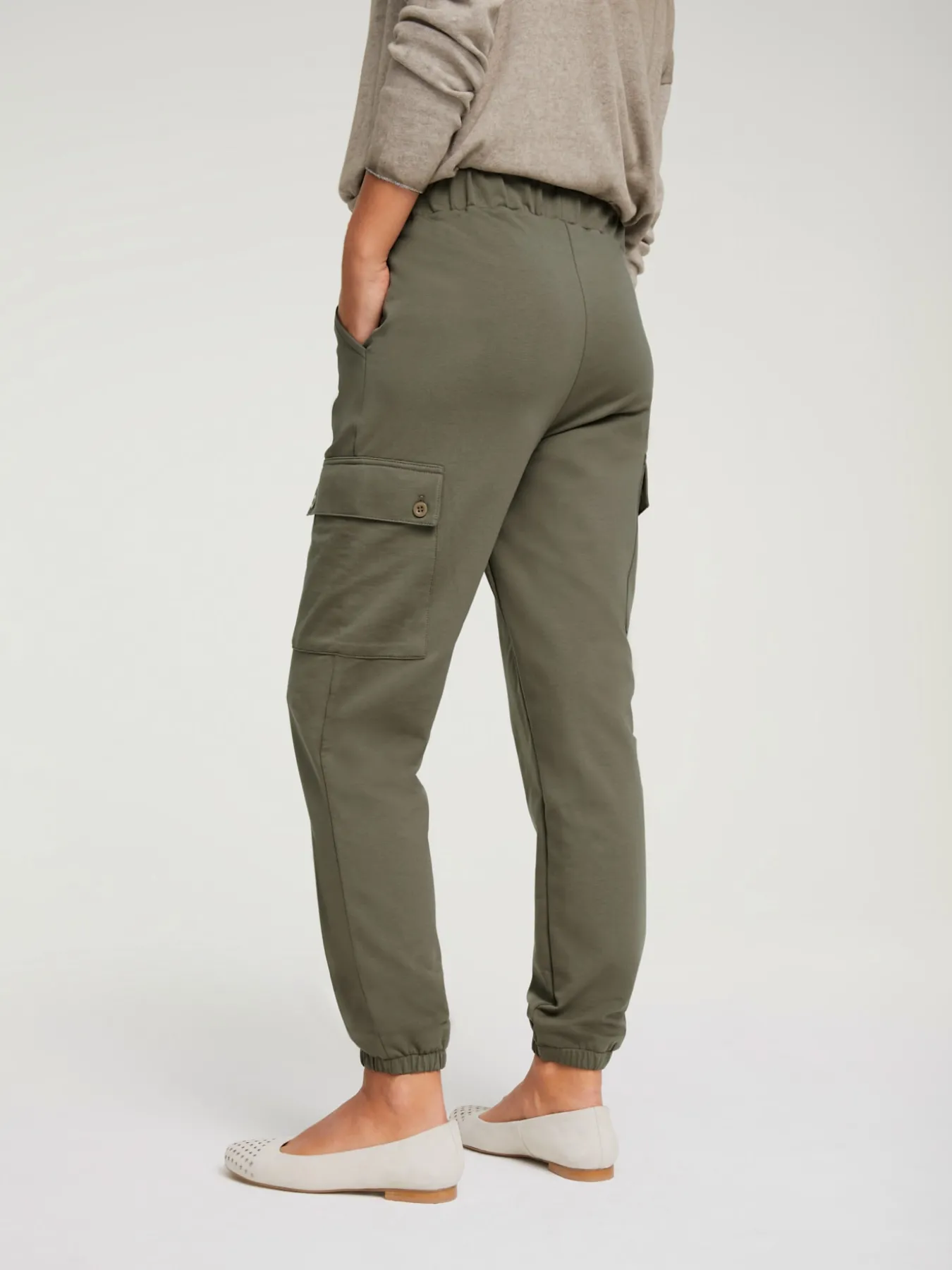 Pantalon jogpant coupe carotte