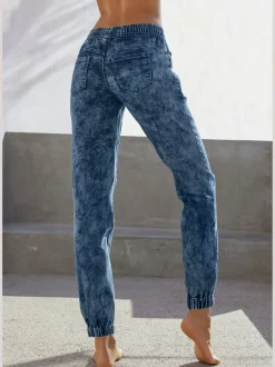 Pantalon jogpant pantalon de jogging aspect jean