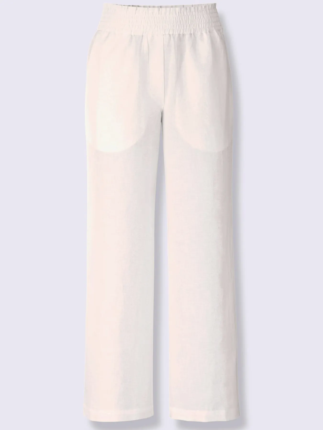 Pantalon large 55% lin