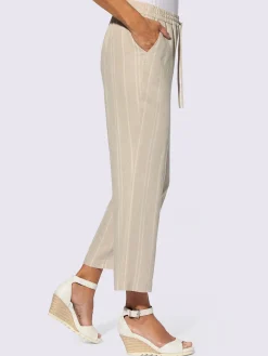 Pantalon large 20% lin