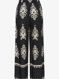 Pantalon large ceinture élastique