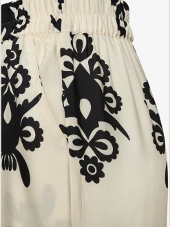 Pantalon large ceinture élastique