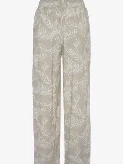Pantalon large ceinture smockée