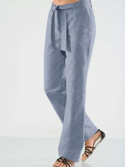 Pantalon large et décontracté empiècement au dos