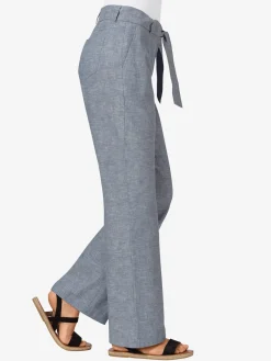 Pantalon large et décontracté empiècement au dos