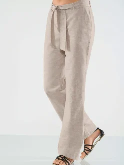 Pantalon large et décontracté empiècement au dos