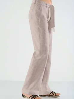 Pantalon large et décontracté empiècement au dos