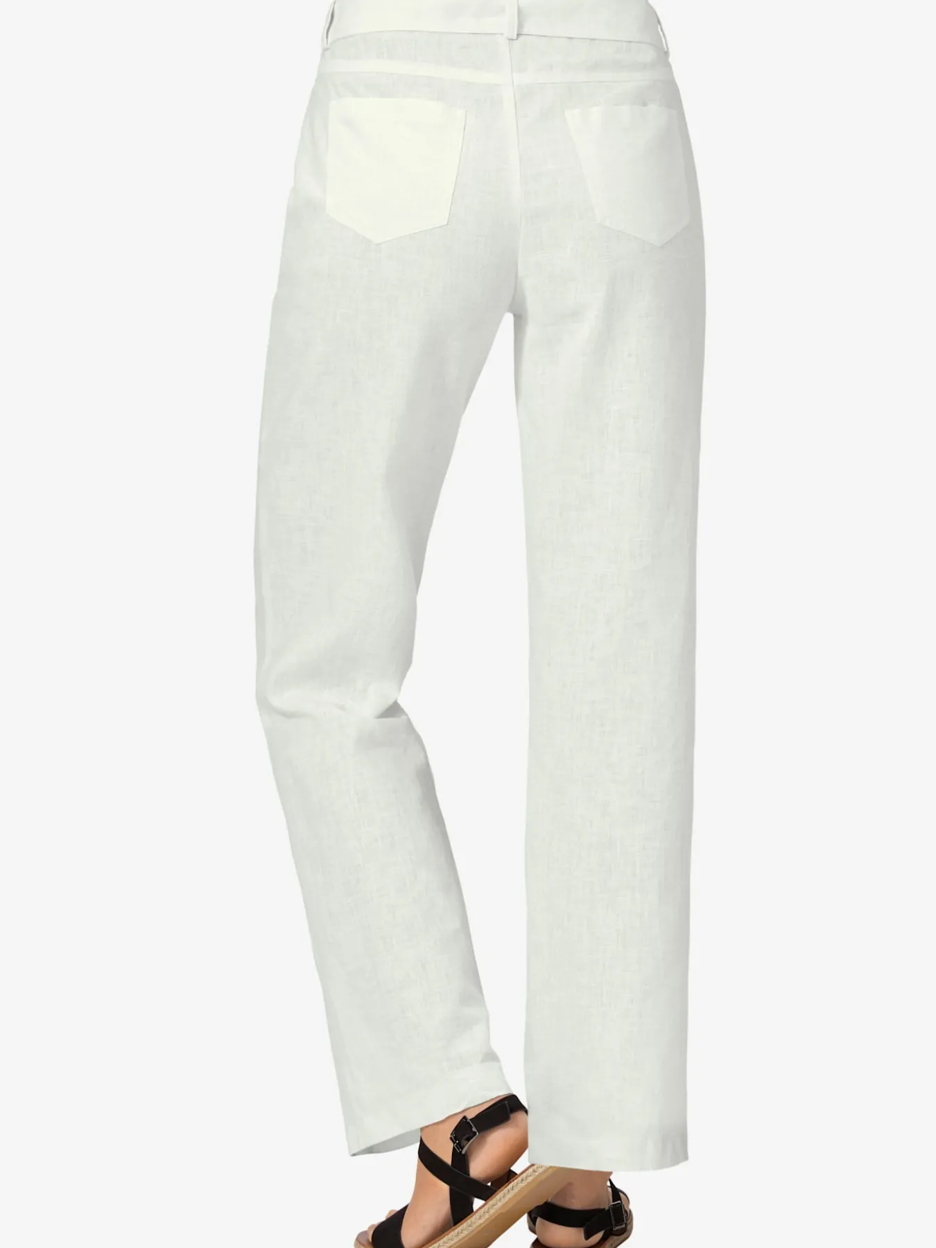 Pantalon large et décontracté empiècement au dos