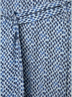 Pantalon large jupe-culotte imprimée en jersey