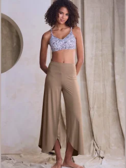 Pantalon large jupe-culotte détente pour la maison
