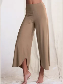 Pantalon large jupe-culotte détente pour la maison