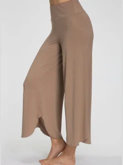 Pantalon large jupe-culotte détente pour la maison