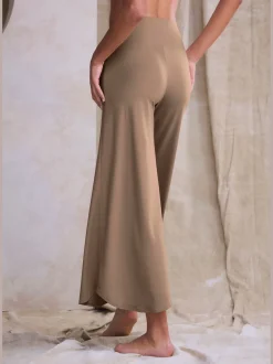 Pantalon large jupe-culotte détente pour la maison
