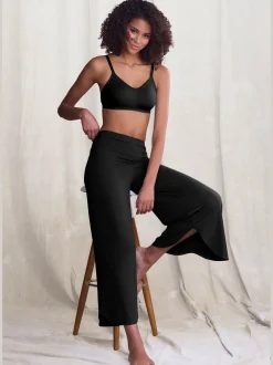 Pantalon large jupe-culotte détente pour la maison