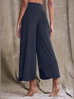 Pantalon large jupe-culotte détente pour la maison