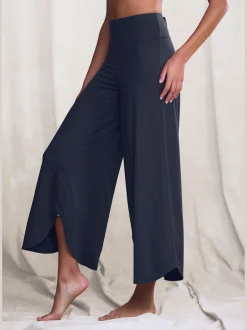 Pantalon large jupe-culotte détente pour la maison