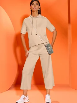 Pantalon large mélange de modal doux