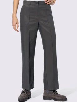 Pantalon large nervures décoratives