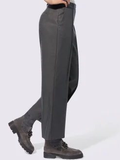 Pantalon large nervures décoratives
