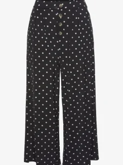 Pantalon large pantalon d'été 7/8 avec ceinture élastique
