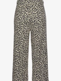 Pantalon large pantalon en tissu léger avec imprimé sur toute la surface