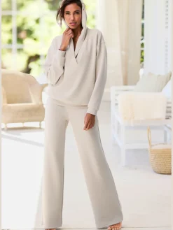 Pantalon lounge pantalon d'intérieur avec jambes larges