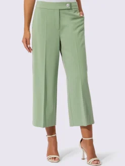 Pantalon mélange de matières facile d'entretien