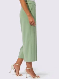 Pantalon mélange de matières facile d'entretien