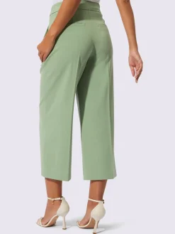 Pantalon mélange de matières facile d'entretien