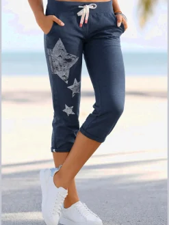 Pantalon molletonné aspect usé légèrement délavé