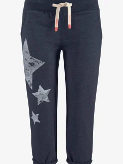 Pantalon molletonné aspect usé légèrement délavé