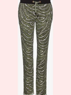 Pantalon molletonné confortable, poches fendues pratiques