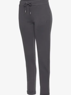 Pantalon molletonné pantalon basique avec petit logo brodé